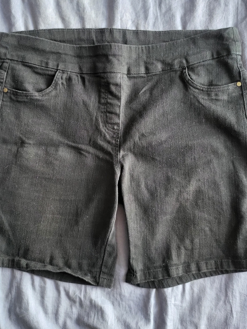George Black Denim Shorts